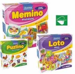 BALÍČEK: MEMINO + PUZZLINO + LOTO 