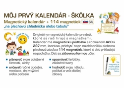 Kalendár magnetický - Školka