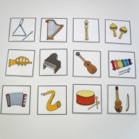 Naučné kartičky - Hudobné nástroje