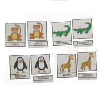 Trojzložkové karty - Zvieratá 2