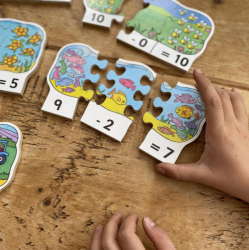 Odčítanie - drevené puzzle 30 dielov