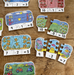 Odčítanie - drevené puzzle 30 dielov