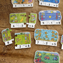 Odčítanie - drevené puzzle 30 dielov