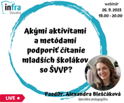 WEBINÁR: Ako podporiť čítanie mlad. školákov-ŠVVP