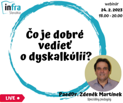 WEBINÁR:Čo je dobré vedieť o dyskalkúlii?