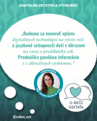 O REČI DIEŤAŤA online konferencia 3. ročník