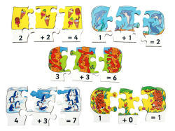 Sčítanie - drevené puzzle 30 dielov