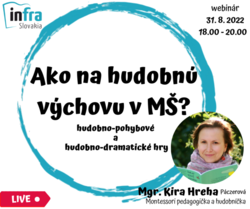 WEBINÁR:Ako na hudob. vých. v MŠ? (hud.-poh. hry)