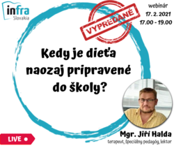 WEBINÁR:Kedy je dieťa naozaj pripravené do školy? 