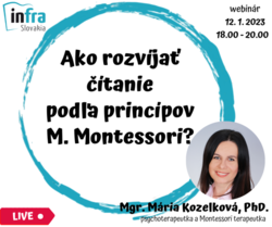 WEBINÁR: Čítanie z pohľadu Montessori