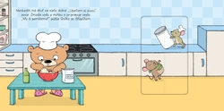 Medvedík v kuchyni