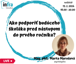 WEBINÁR:Ako podporiť budúceho školáka pred nastúpo