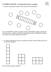 Svieže hlavičky alebo malí matematici - prac. list