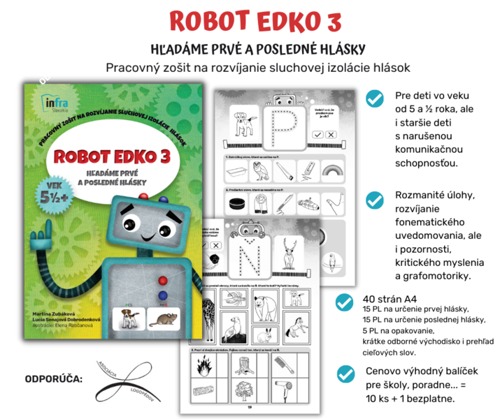 10 ks Robot Edko 3 (prac. zošit)