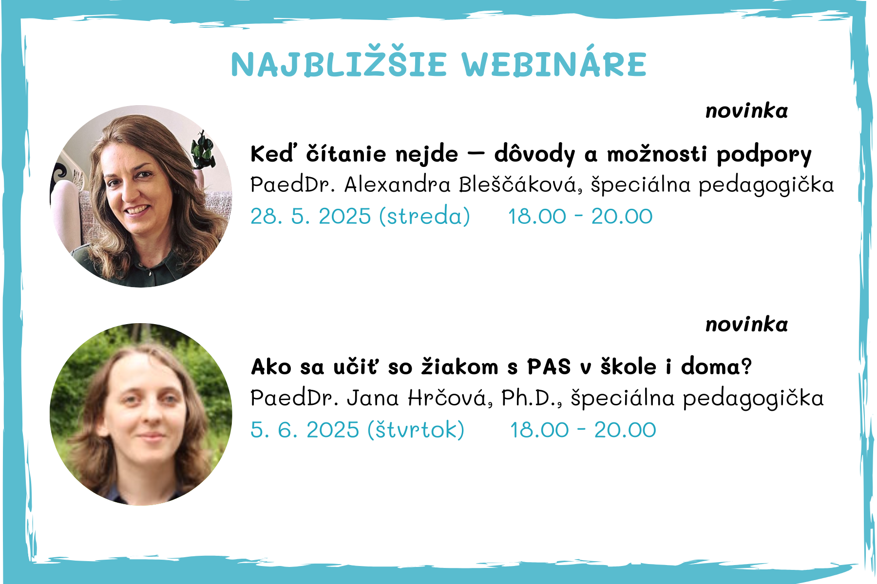 Najbližšie webináre